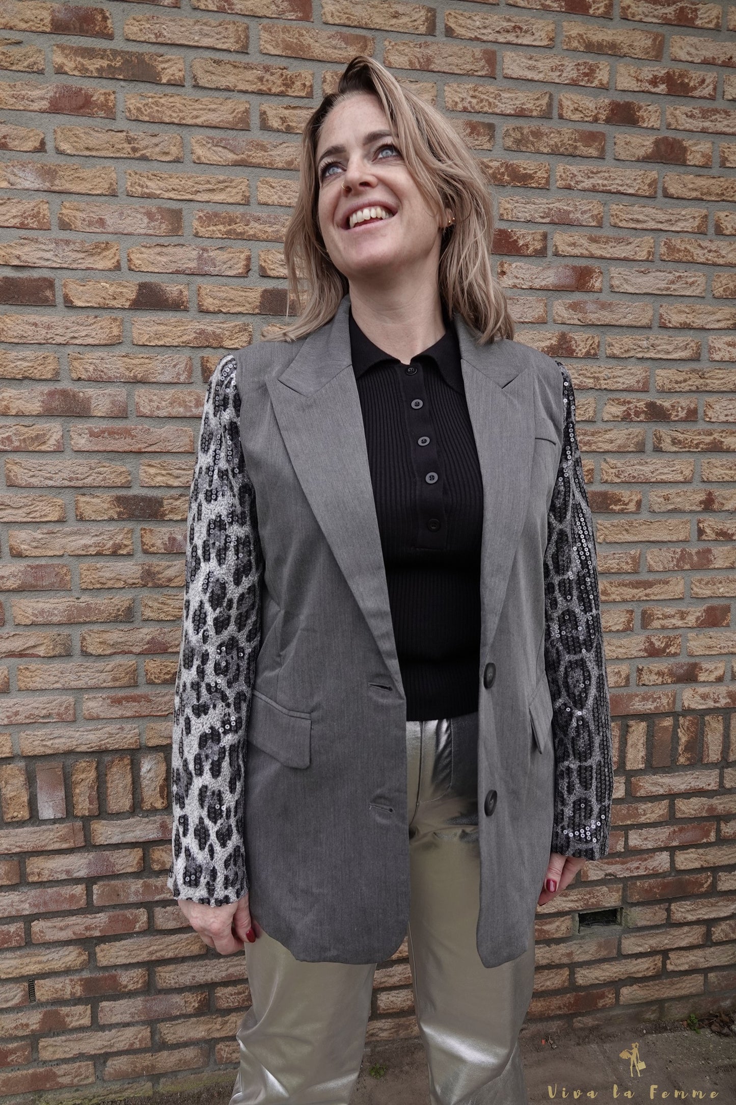 Leopard blazer