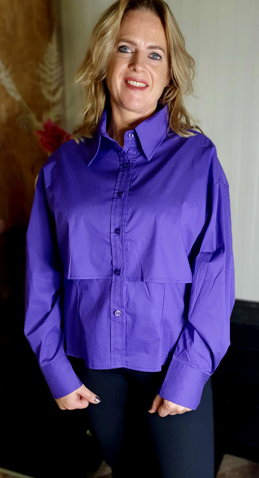 Blouse paars