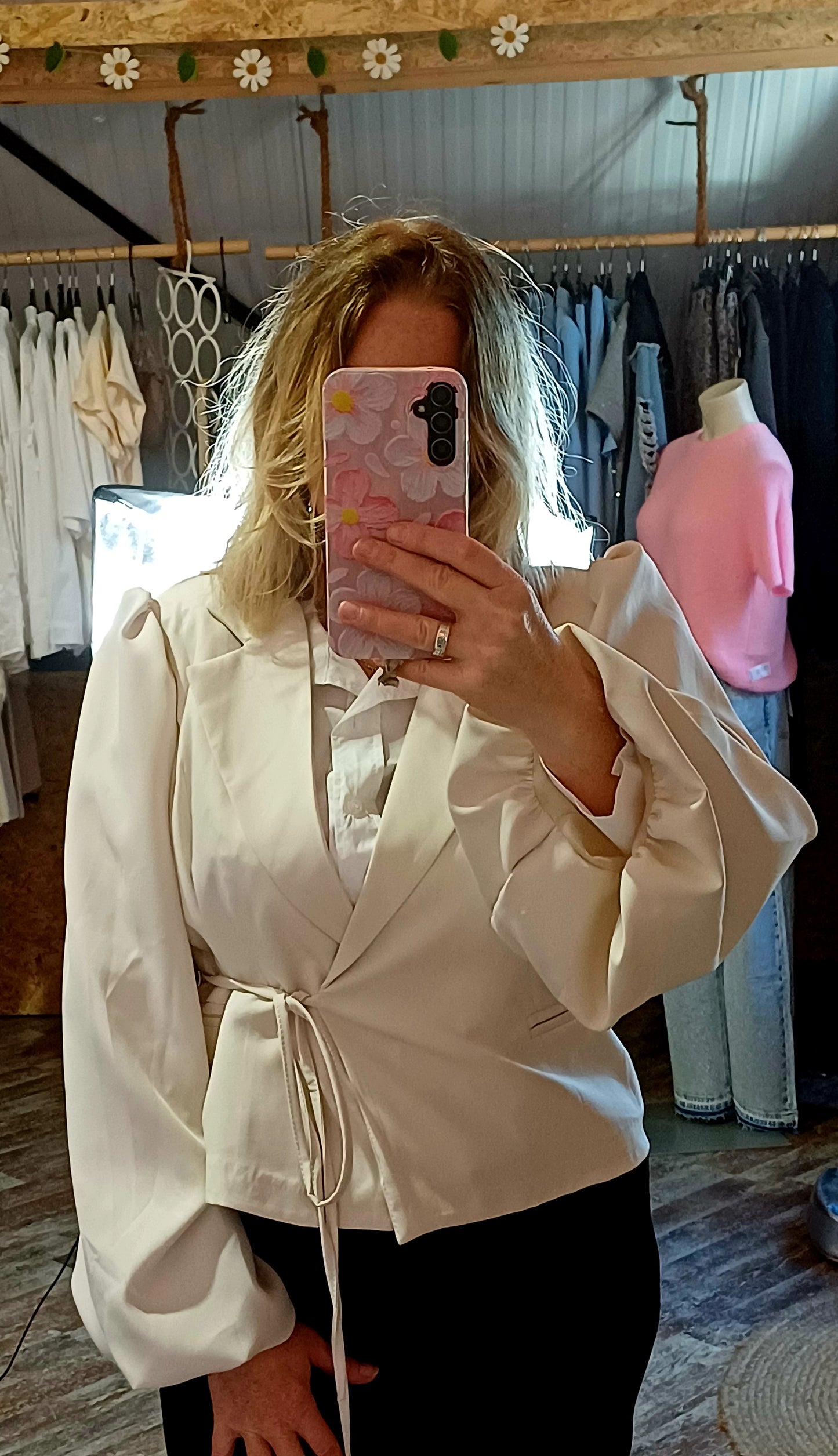 Blazer met balonmouw