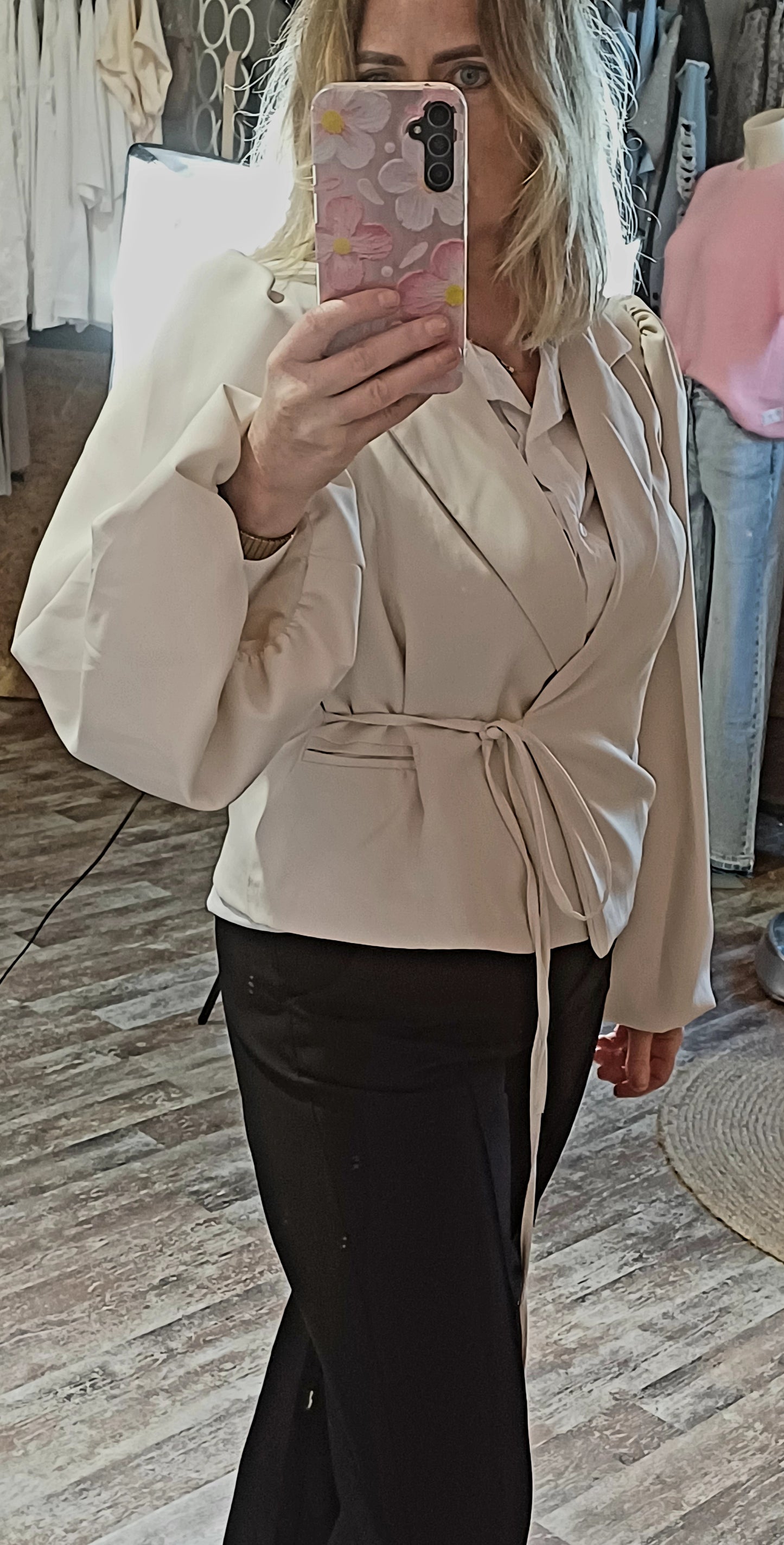 Blazer met balonmouw