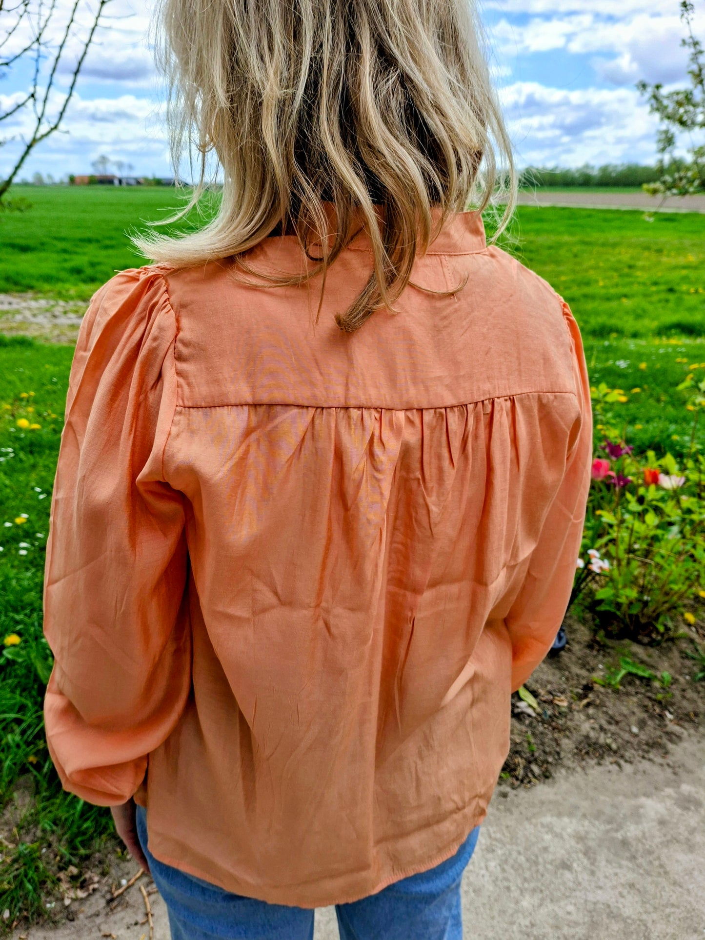 Blouse oranje