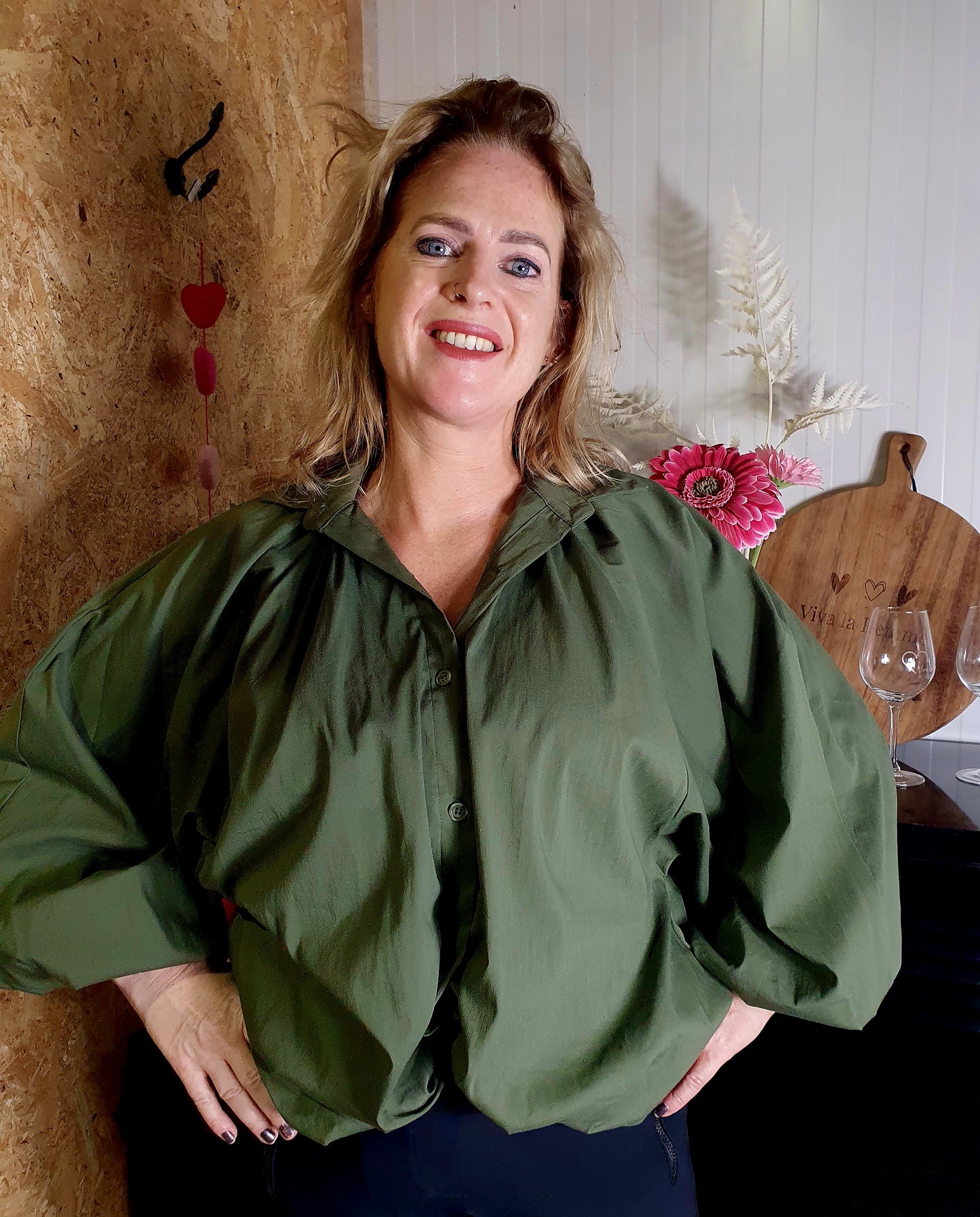 Blouse groen