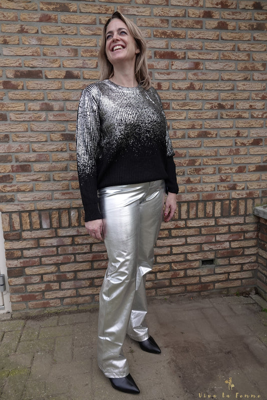 Metallic broek