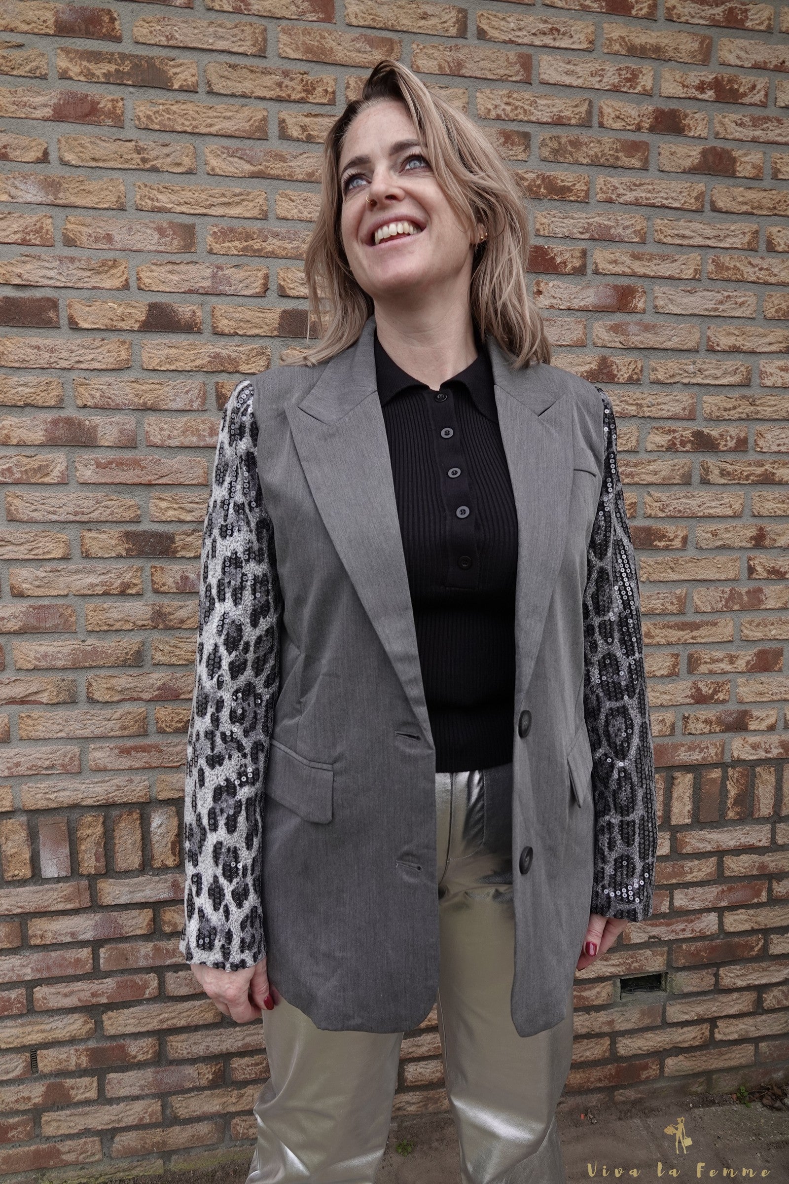 Leopard blazer