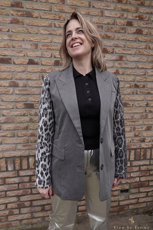 Leopard blazer