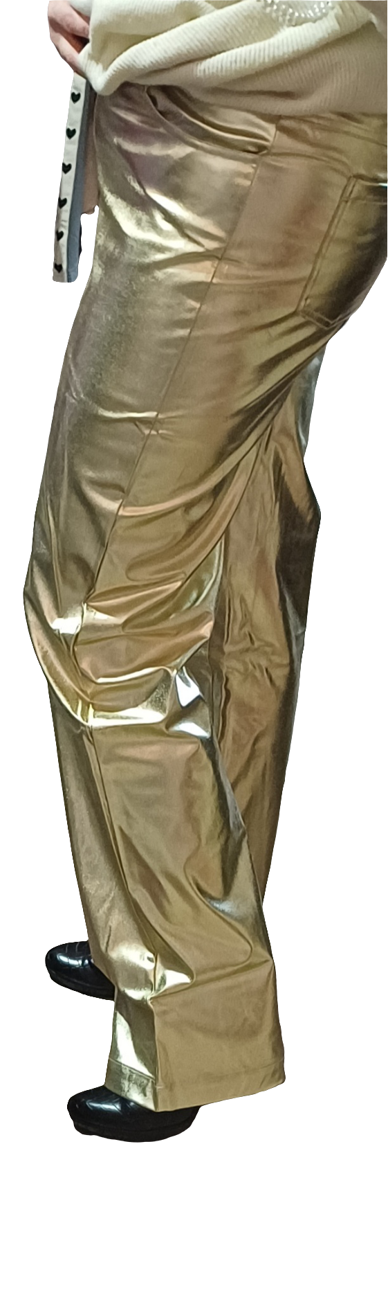Metallic broek