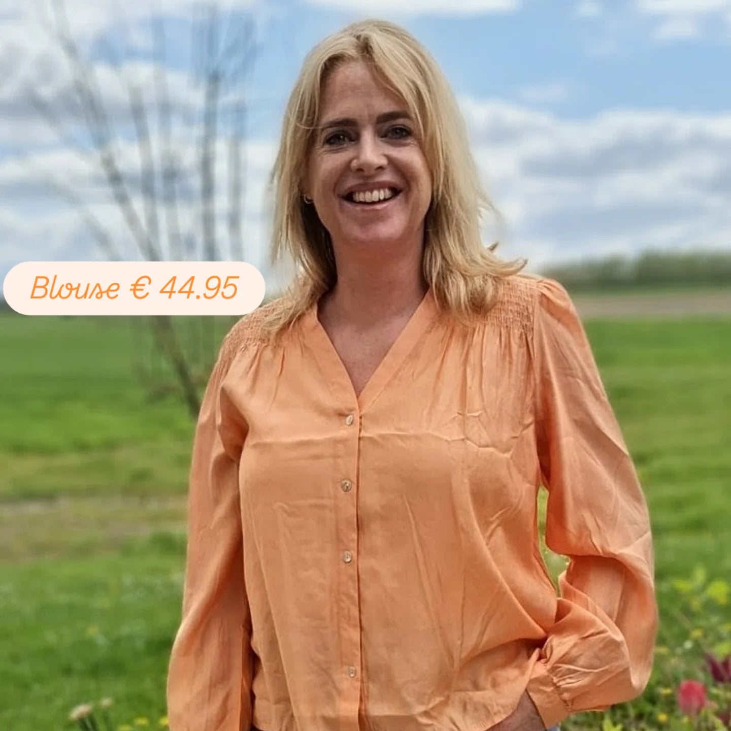 Blouse oranje