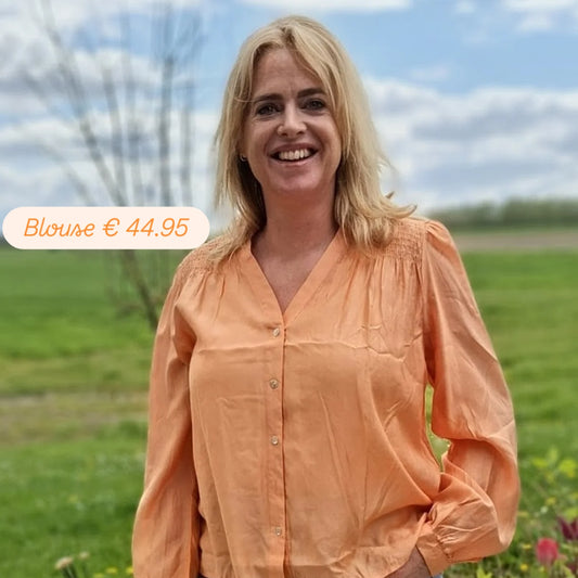 Blouse oranje