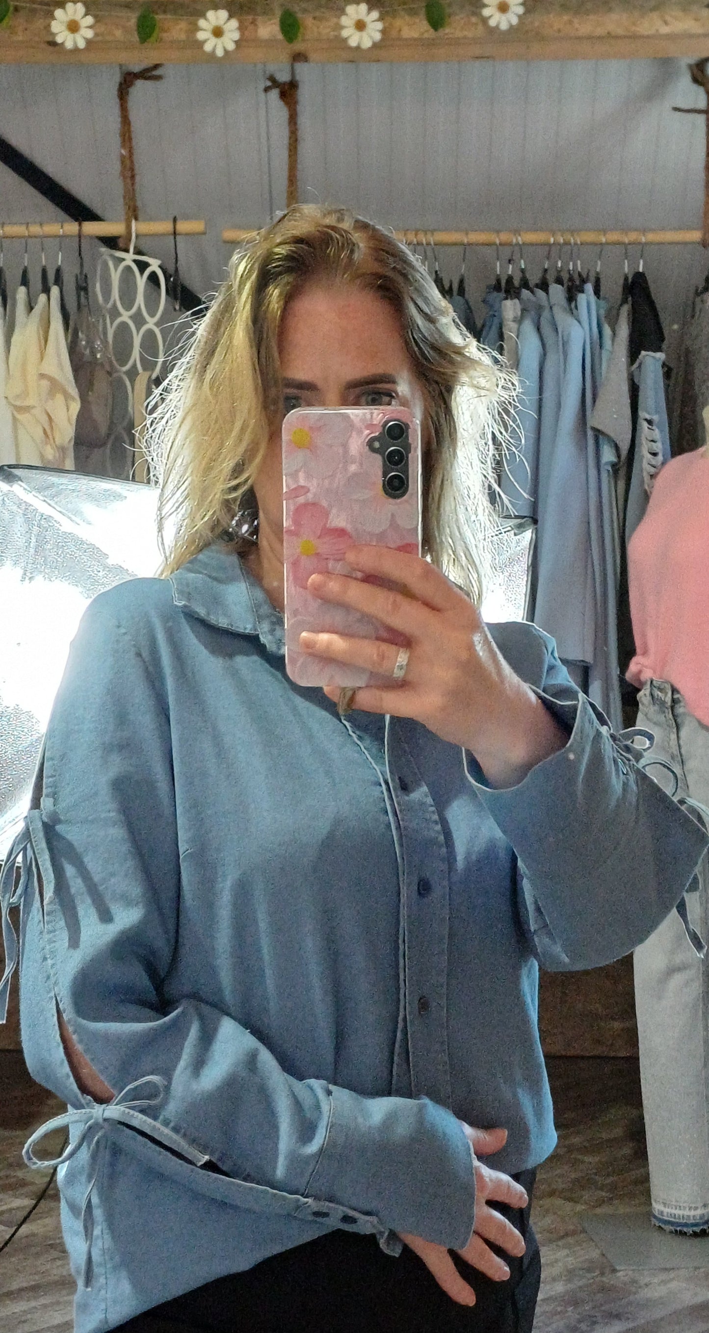 Spijkerblouse