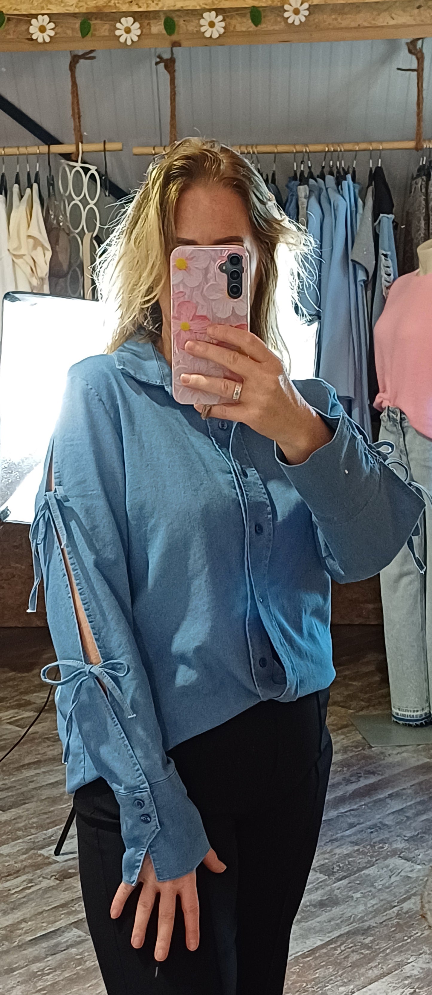 Spijkerblouse